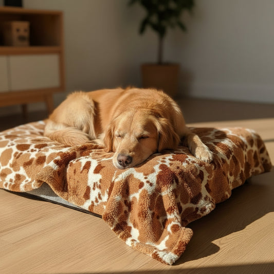 Coperta per cani in Vero Pile Agnellato Fantasia Rasputin – Made in Italy