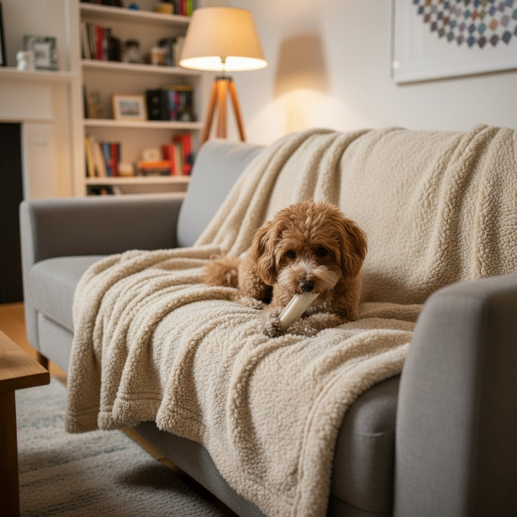 Coperta per Cani in Vero Pile Agnellato – Made in Italy