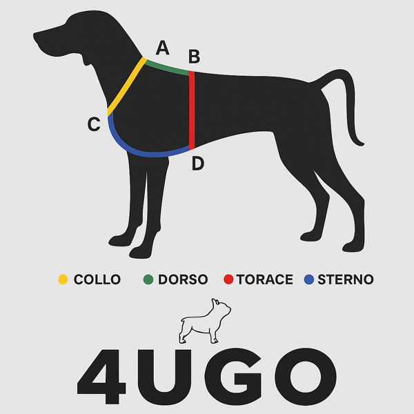 Pettorina ad H in BioThane® - 4UGO