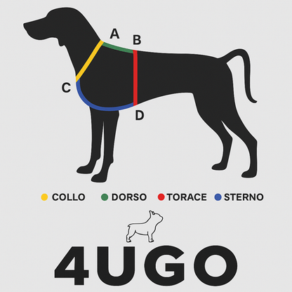 Pettorina ad H in BioThane® - 4UGO